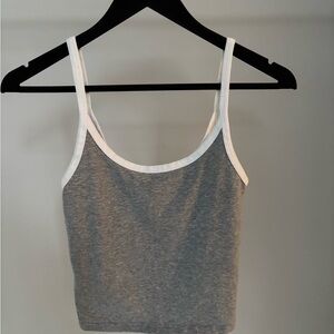 TNA Gray Tank with White Trim